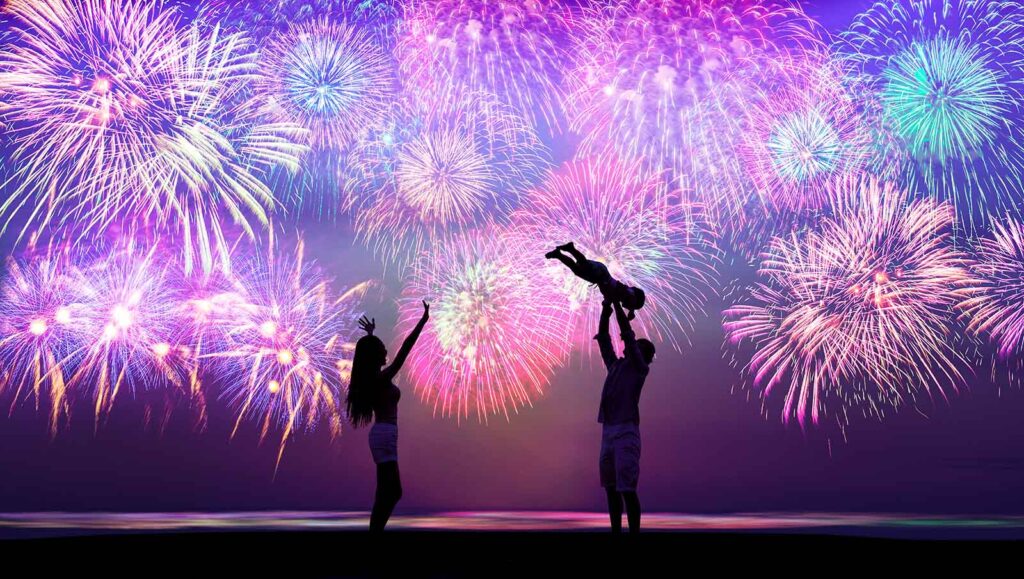 gender reveal fireworks